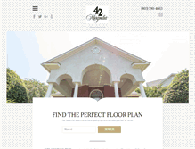 Tablet Screenshot of 42magnoliaapartments.com